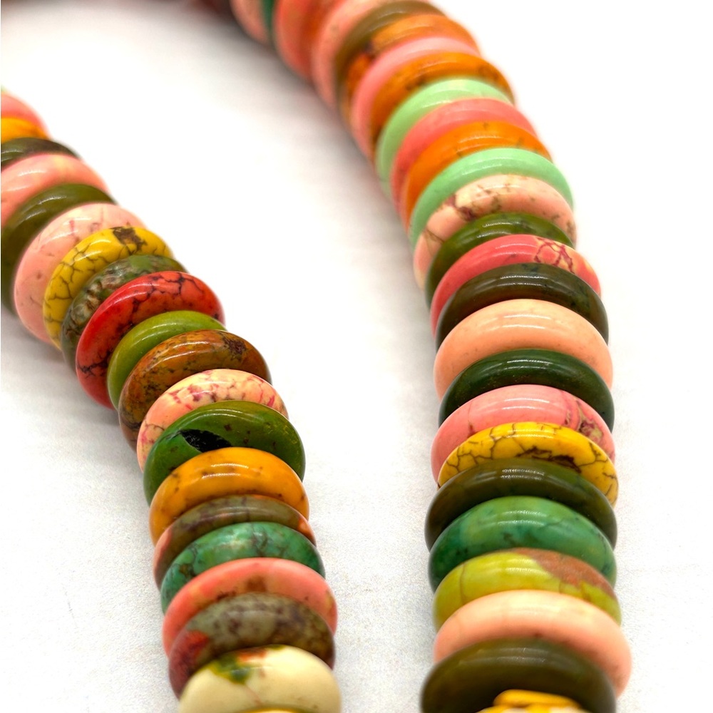 Multicolor Stone Heishi Necklace - Women Jewelry Necklaces